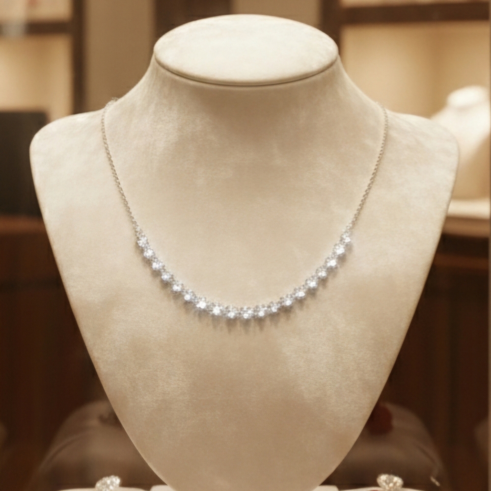 Moissanite 1.9 CTW Eternal Necklace